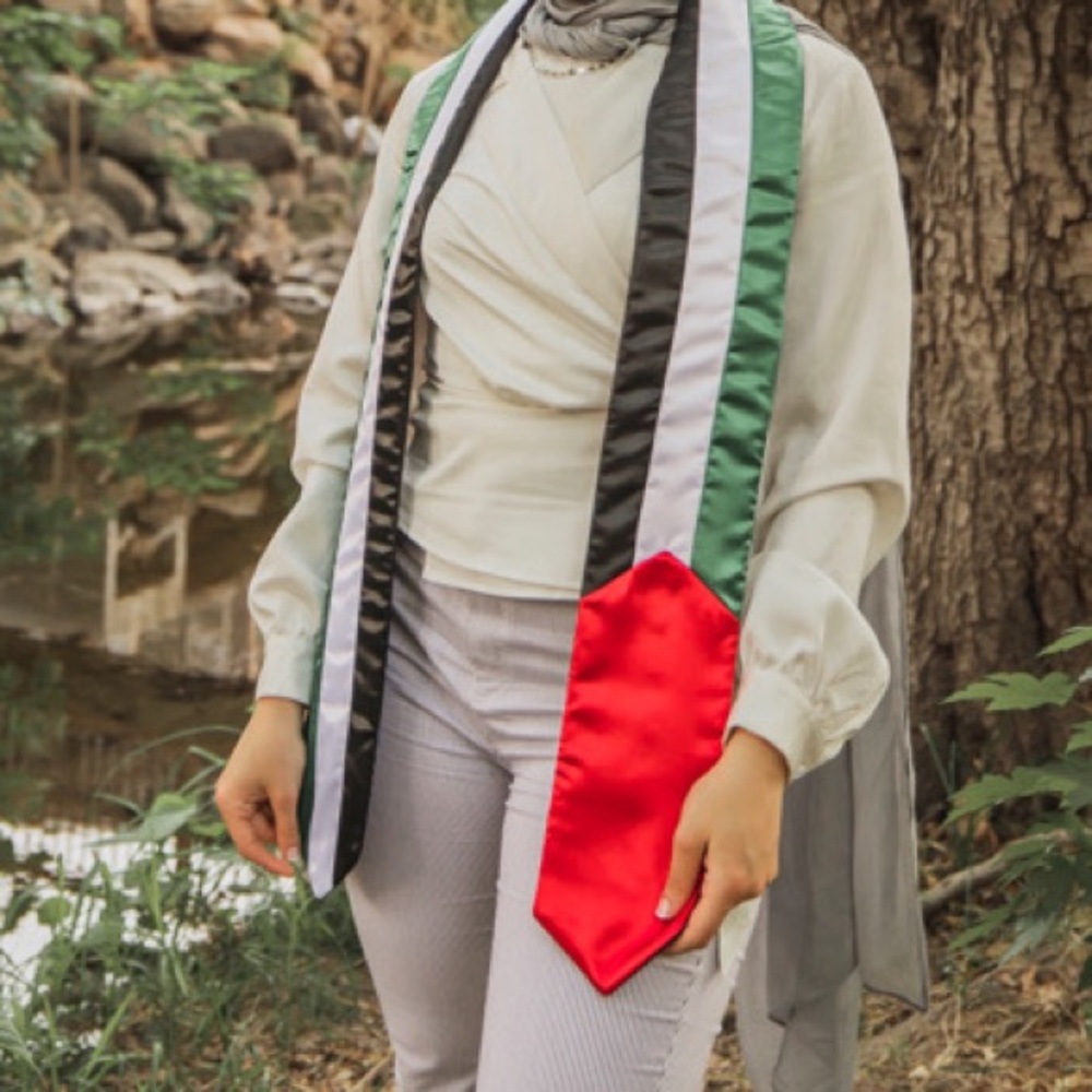 Palestine Flag Graduation Stole